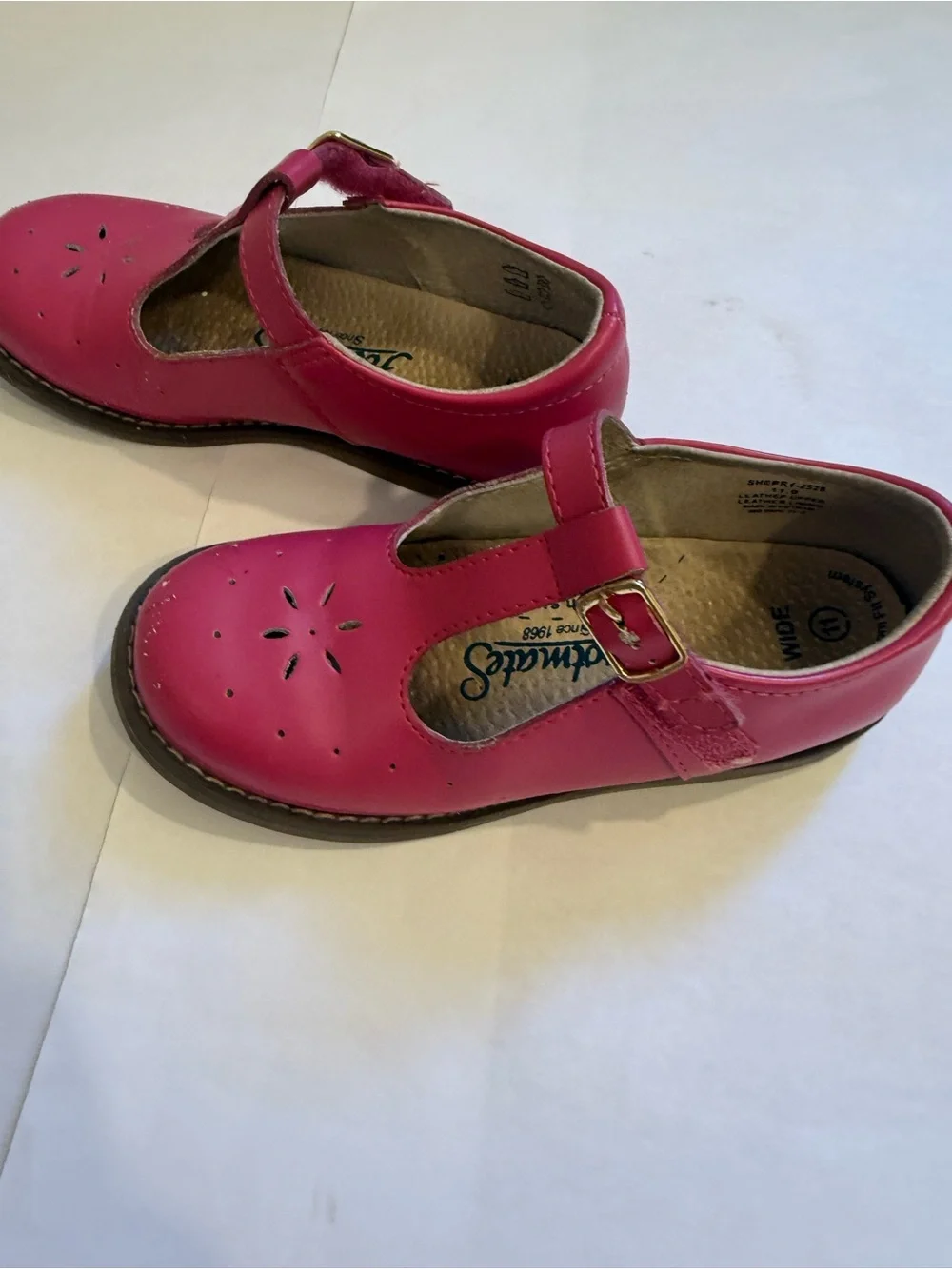 L'Amour Magenta T-Strap Dress Shoes